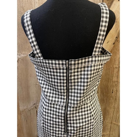 No Boundaries Mini Dress Sz Large 11-13 Gingham Sleeveless Y2k 90s Pockets - Picture 5 of 10
